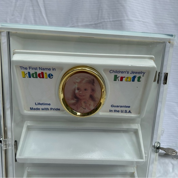 Vintage Rotating Kiddie Kraft Jewelry Counter Display Case Locked Craft Fair - Picture 5 of 12